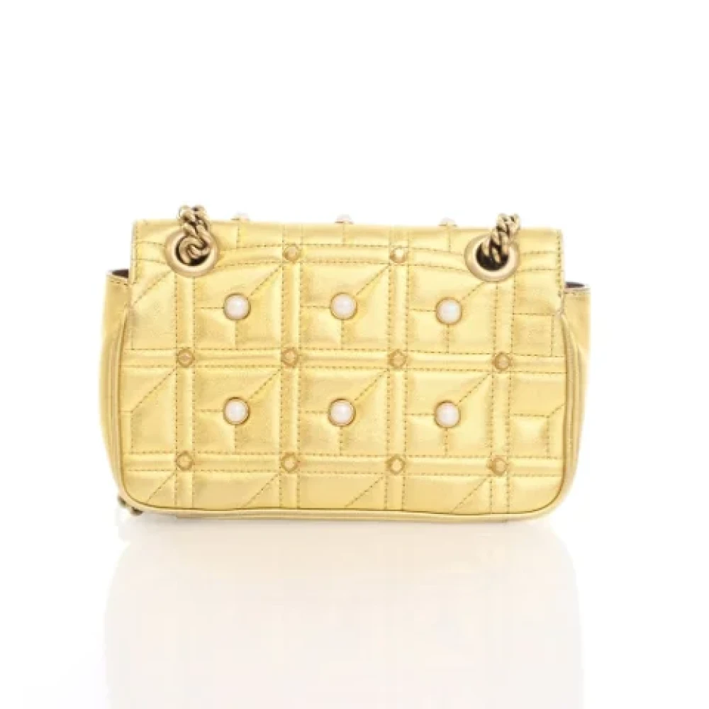 Gucci Vintage Pre-owned Leather handbags Yellow Dames