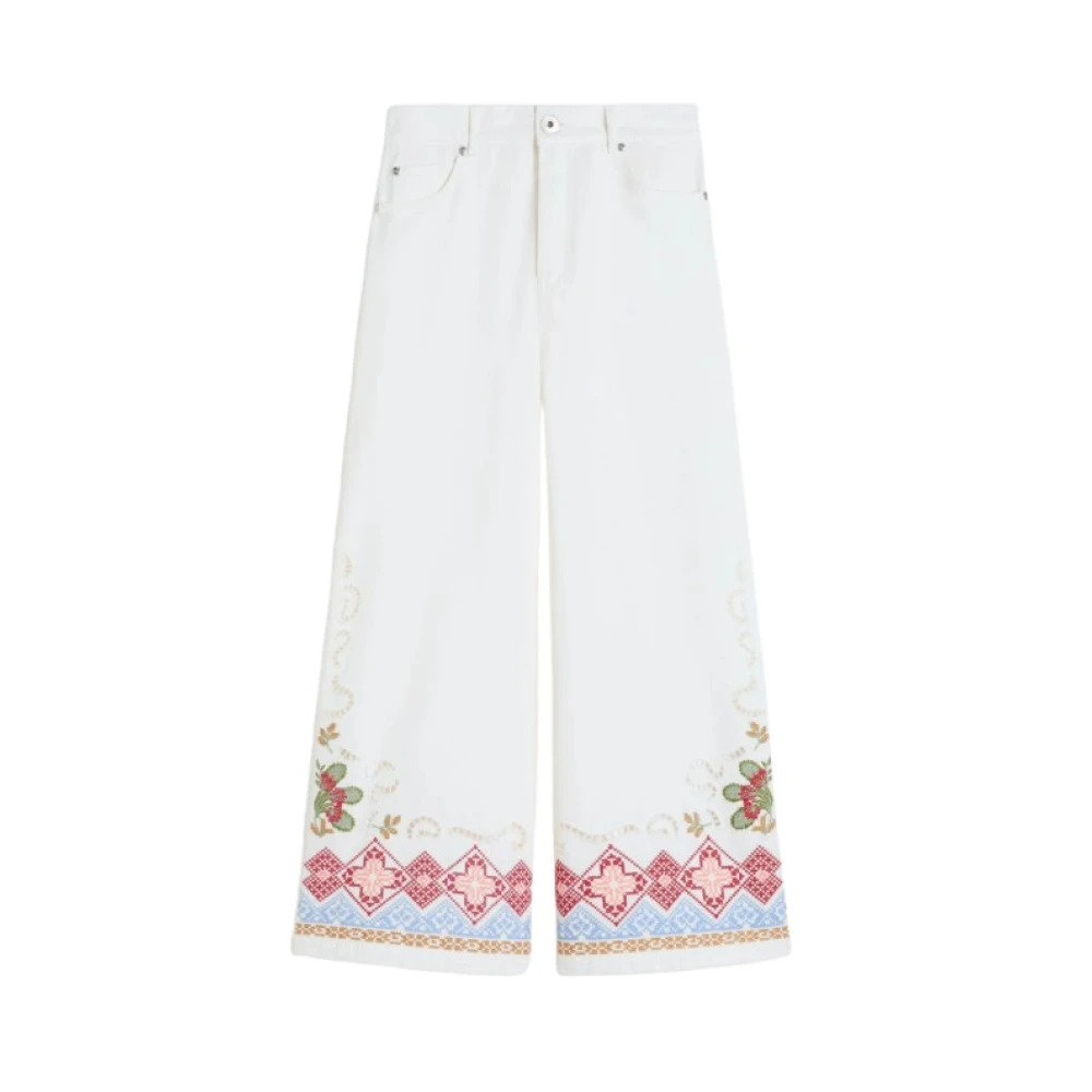 Weekend Max Mara Mujer Blanco Pantalones, Talla: S