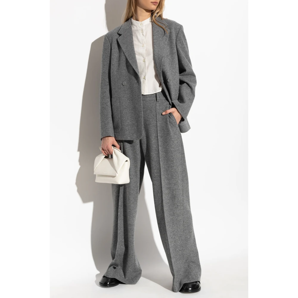Officine Générale Double-breasted blazer Gray Dames