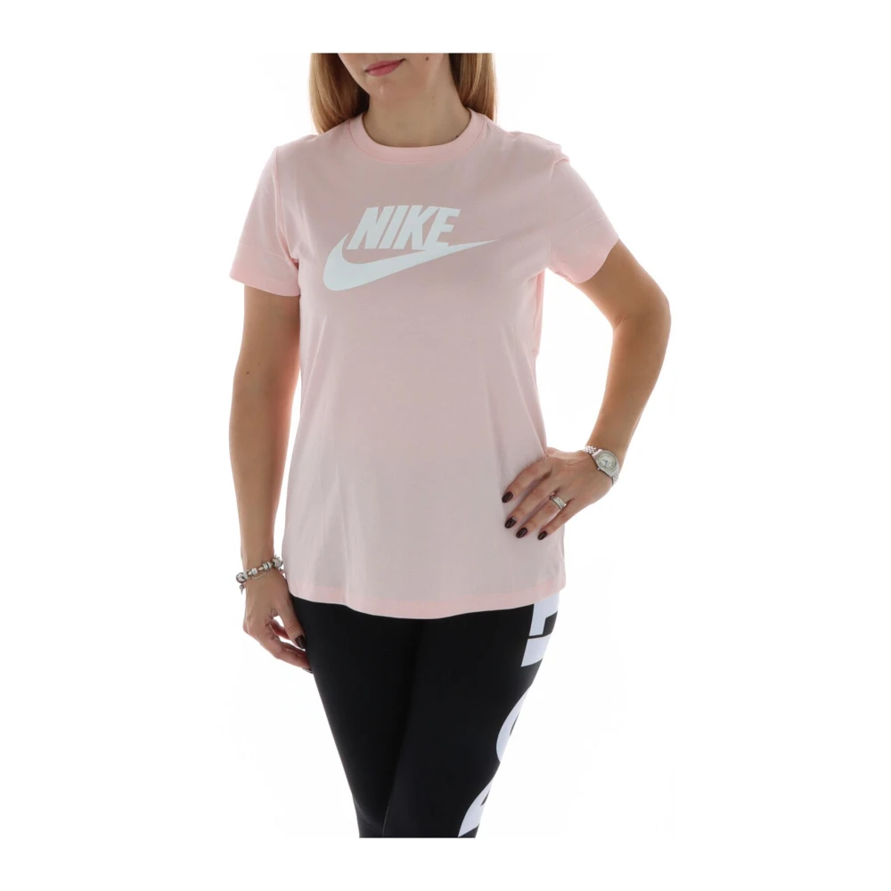 Nike Dames Roze Print T-shirt Pink Dames