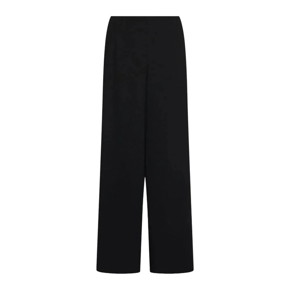 Emme Di Marella Vrouw Zwart Broeken Dames, M, Polyester, Mltcampo Wijde Broek