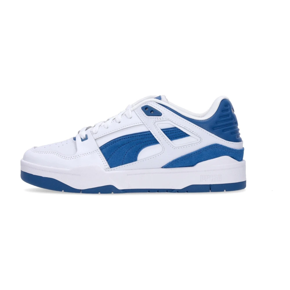 Puma Men's Blue Sneakers, 12 Uk, Low Suede Sneaker White