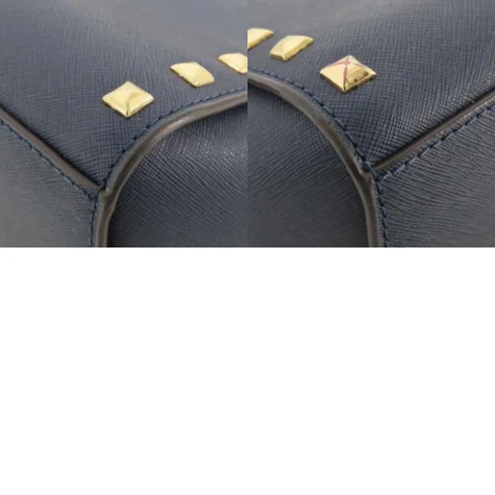 Michael Kors Pre-owned Leather shoulder-bags Blue Dames