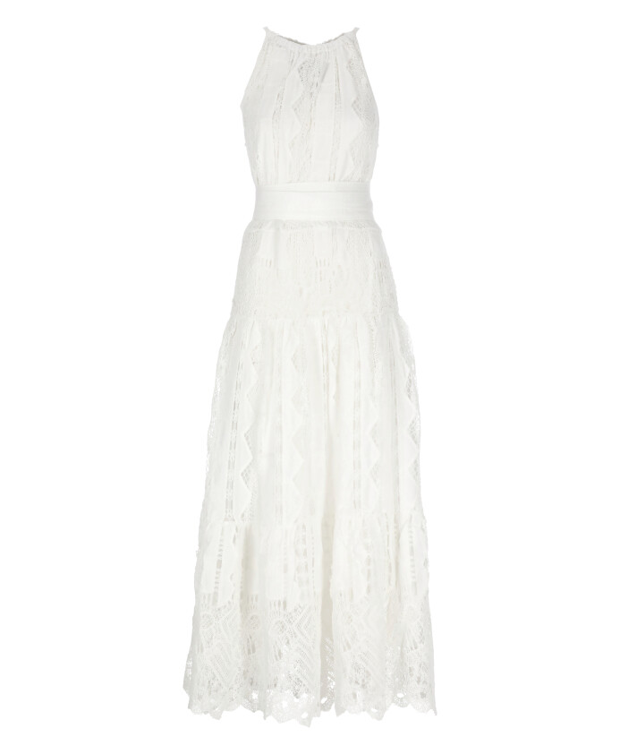white-lace-sleeveless-dress-with-belt