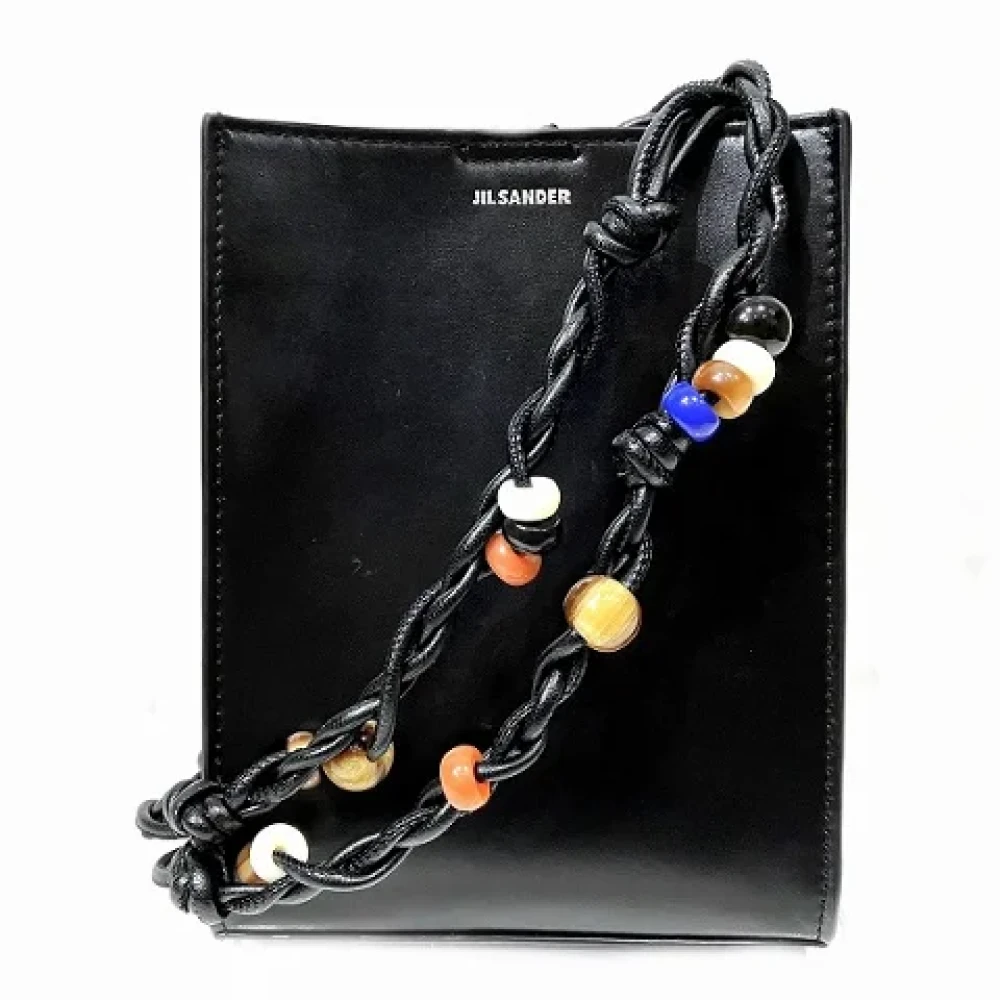 Jil Sander Pre-owned Leather shoulder-bags Black Dames