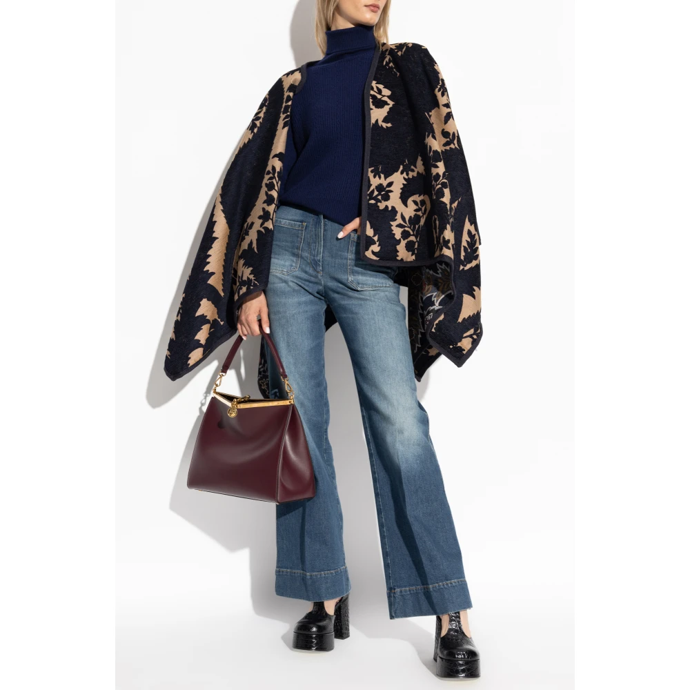 ETRO Geribbelde coltrui Blue Dames