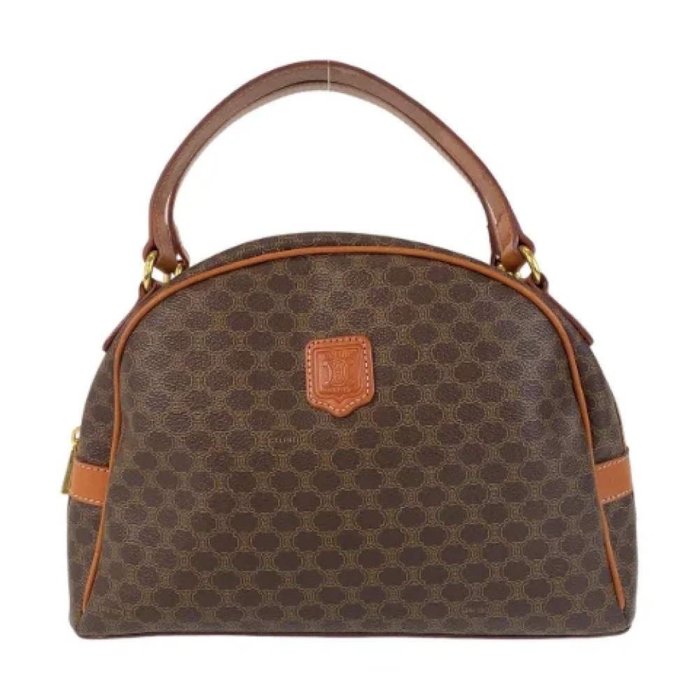 Celine Vintage Pre-owned Canvas handbags Brown Dames