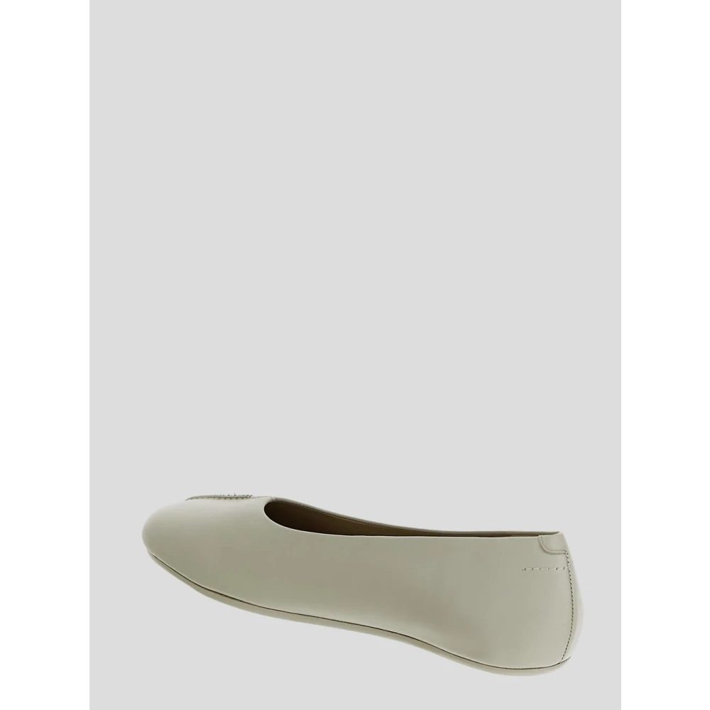 MM6 Maison Margiela Leren Ballerina Schoenen voor Vrouwen White Dames