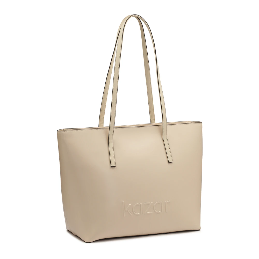 Kazar Beige grote schoudertas Beige Dames
