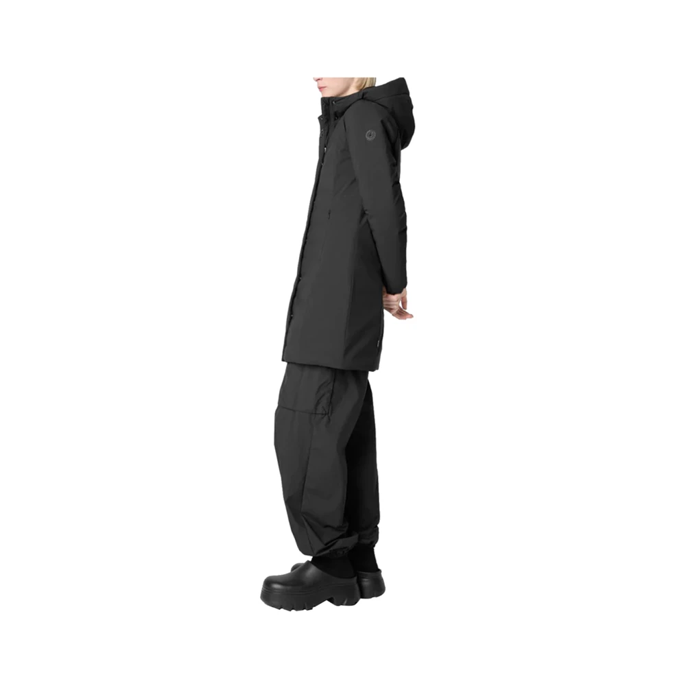 Save The Duck Zwarte Winterparka met Thermische Vulling Black Dames