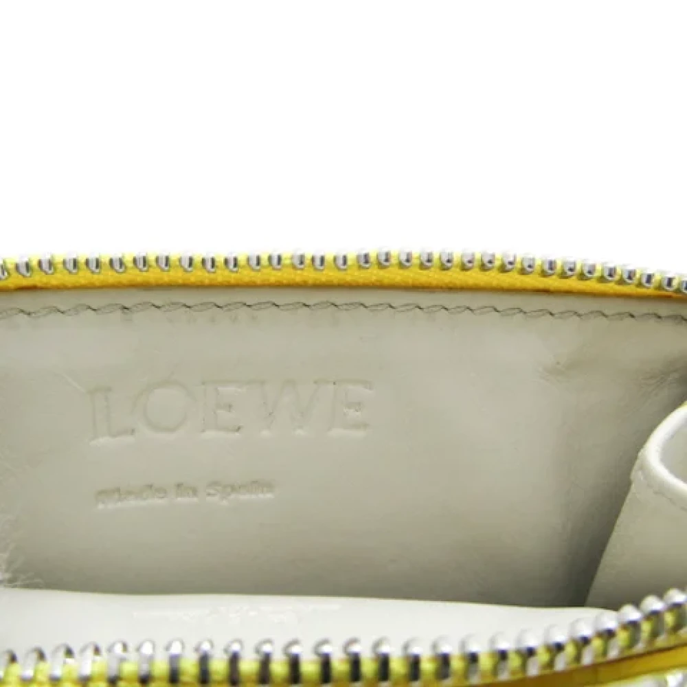 Loewe Pre-owned Leather wallets Yellow Dames