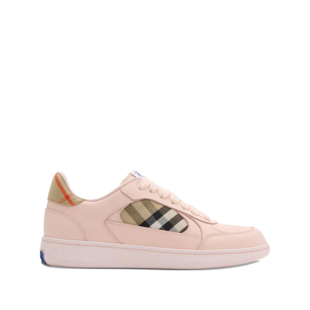 burberry women's check lace up sneakers