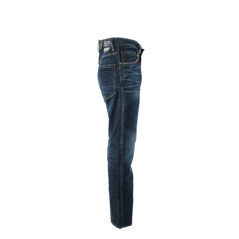 Dsquared2 Slim-fit jeans in klassiek blauw Blue Heren