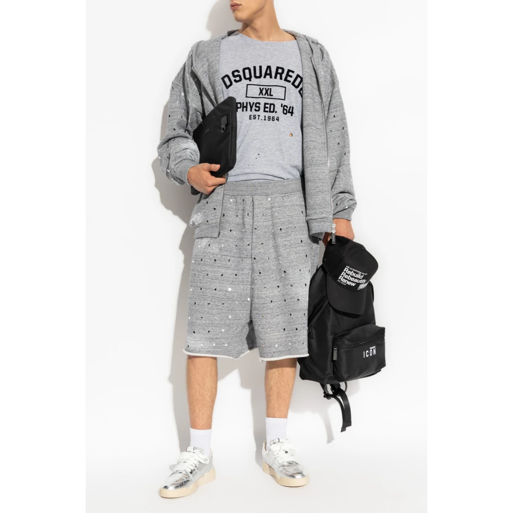 Dsquared2 Hoodie Gray Heren