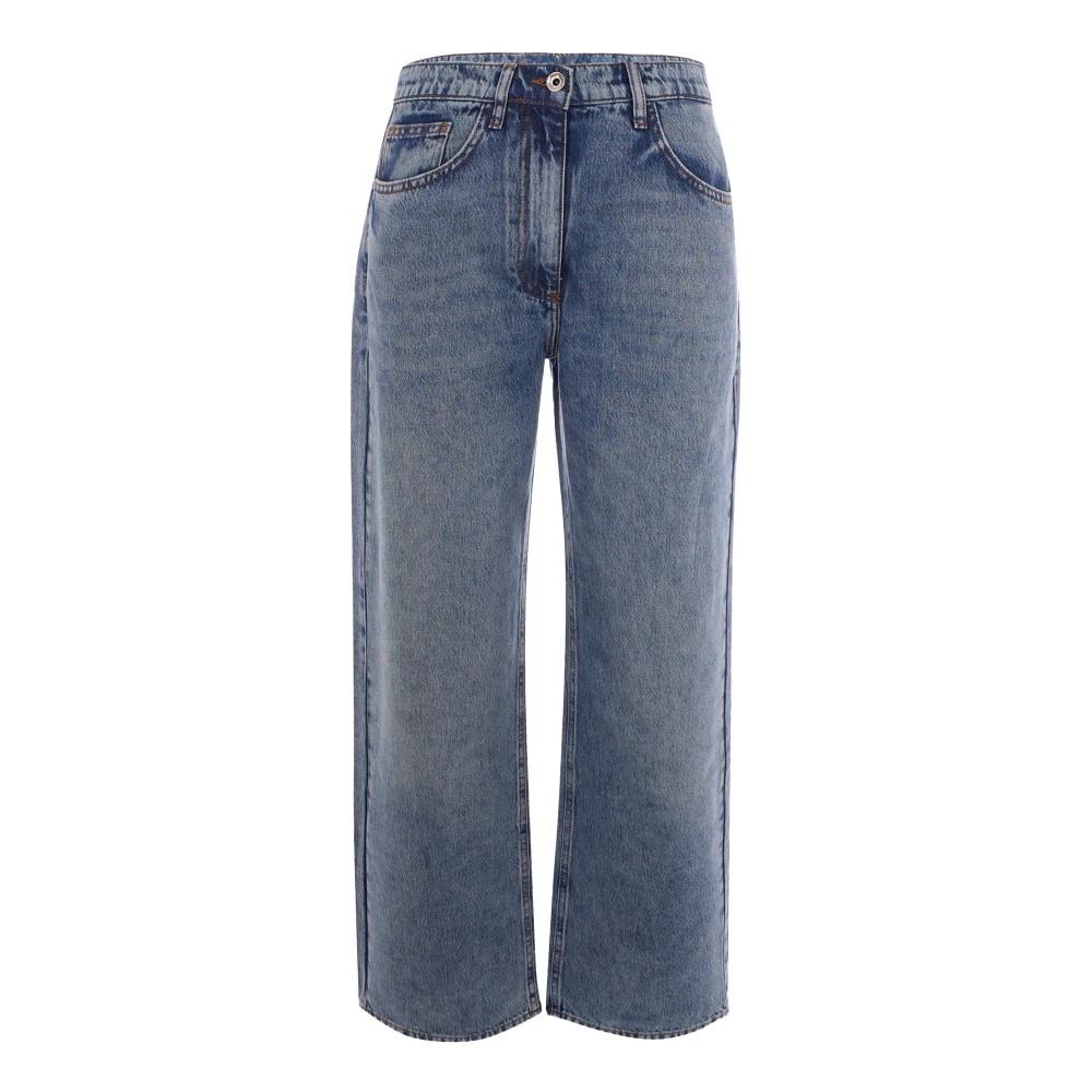 Patrizia Pepe Women's Blue Tencel Denim Jeans - Straight Fit Jeans - W27 - Jeans