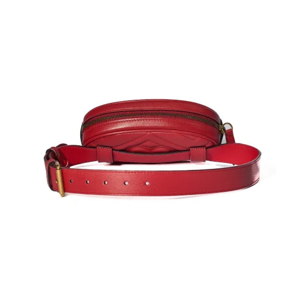 Gucci Vintage Pre-owned Fabric crossbody-bags Red Dames