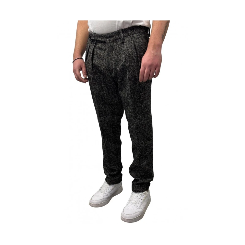 Michael Coal Wol Leren Alpaca Nylon Broek Gray Heren