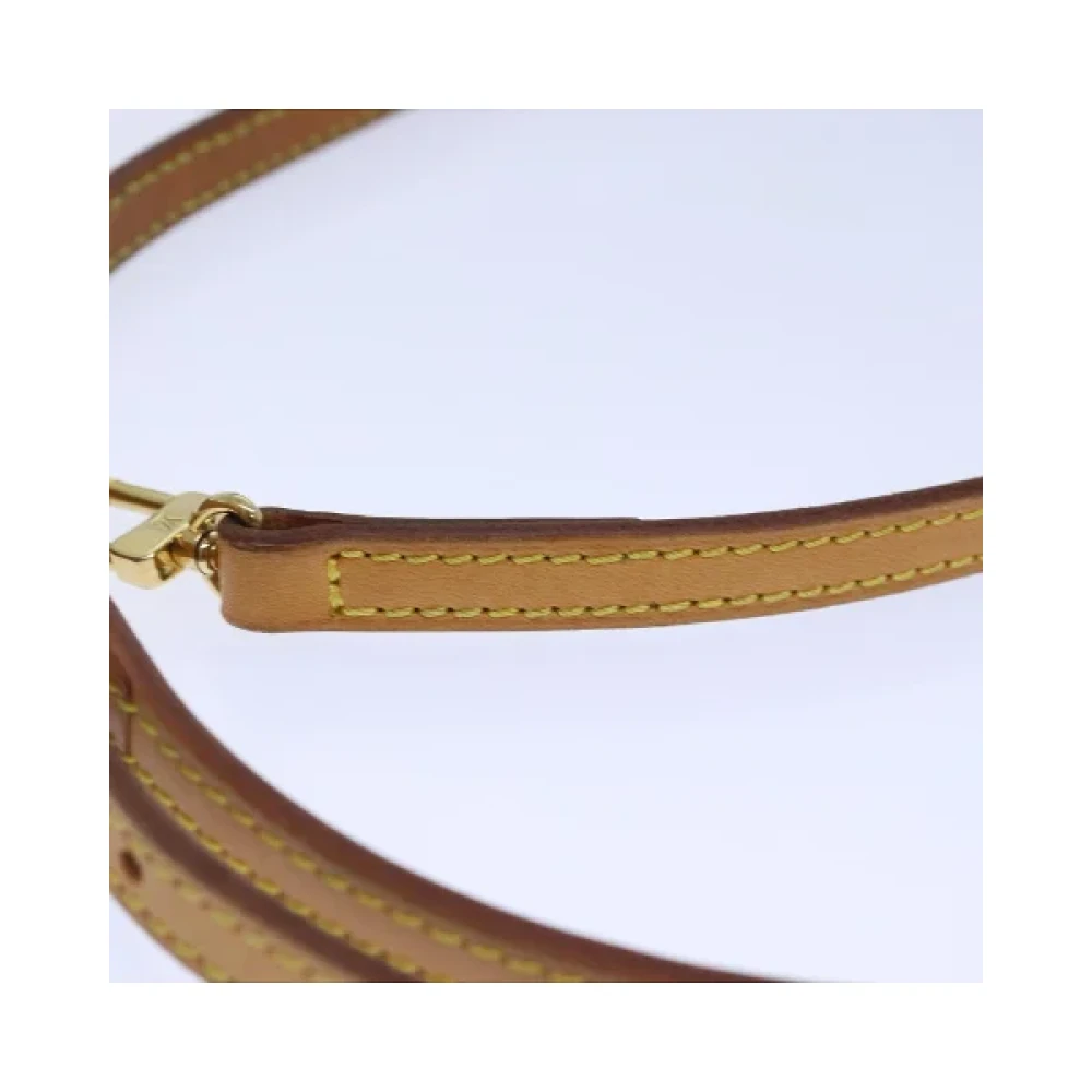 Louis Vuitton Vintage Pre-owned Leather home-office Beige Dames