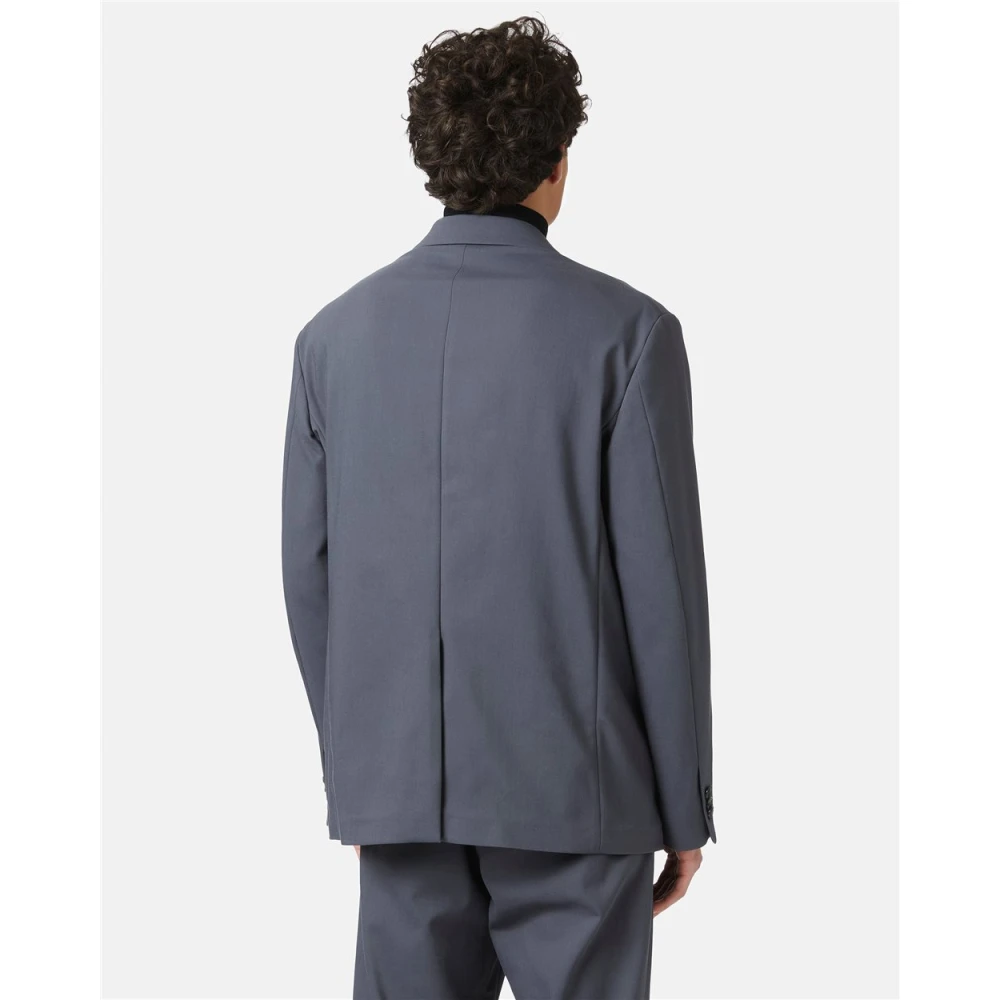 Iceberg Double-breasted jas van dubbel stretchstof Gray Heren