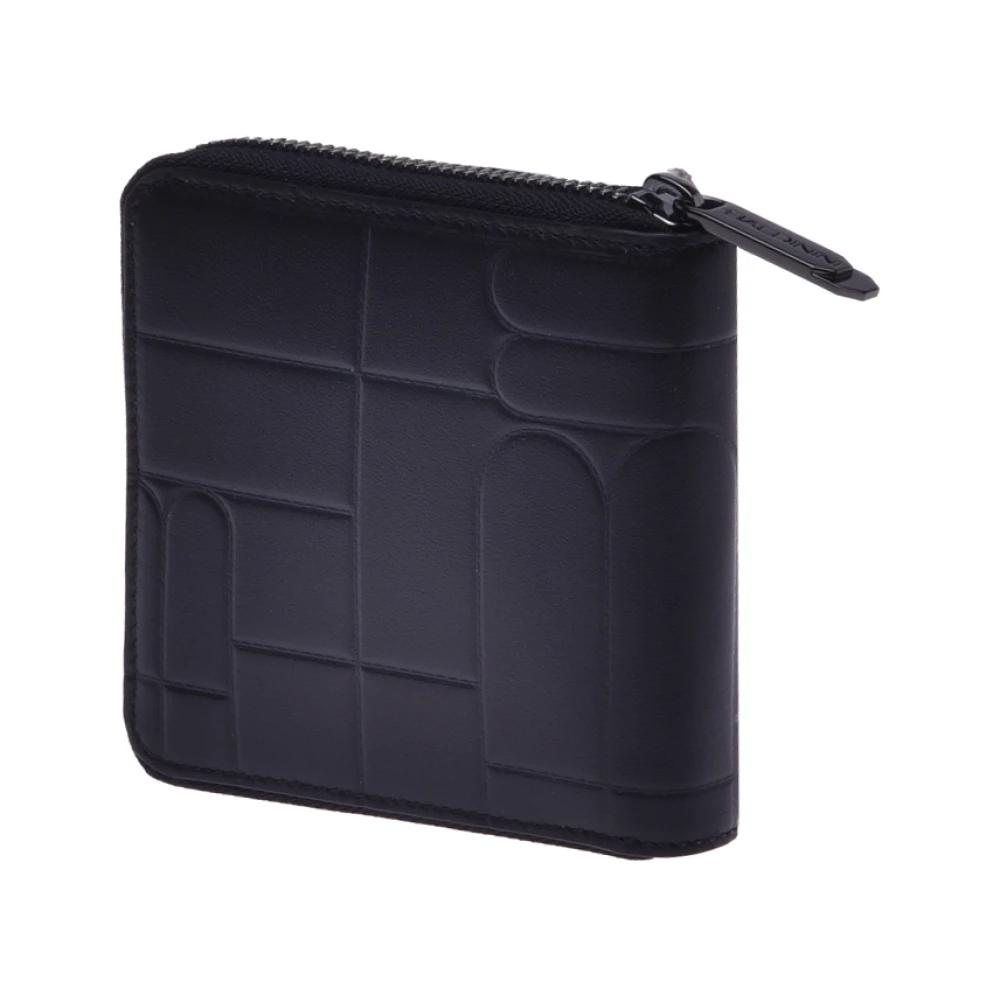 Baldinini Portemonnee met rits en monogram Black Heren