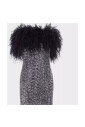 black-feathered-midi-dress