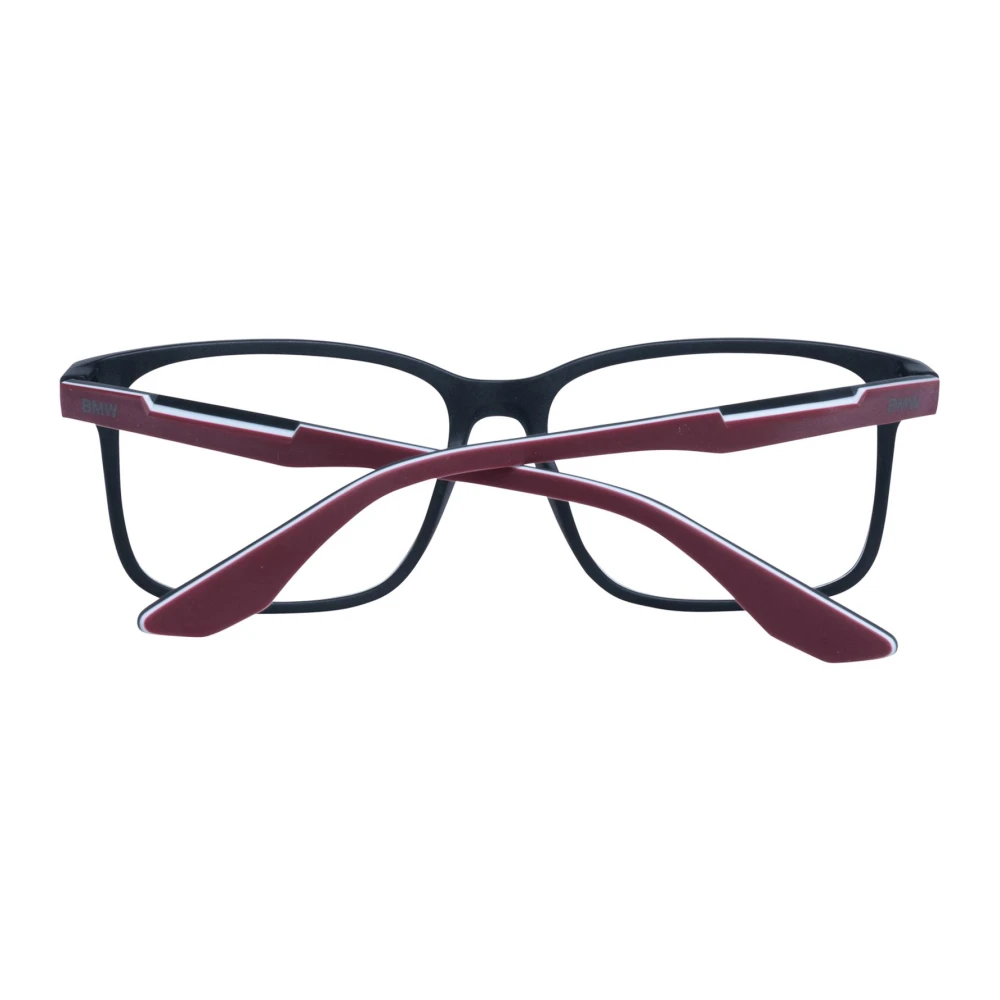 BMW Zwarte Vierkante Kunststof Optische Frames Black Heren