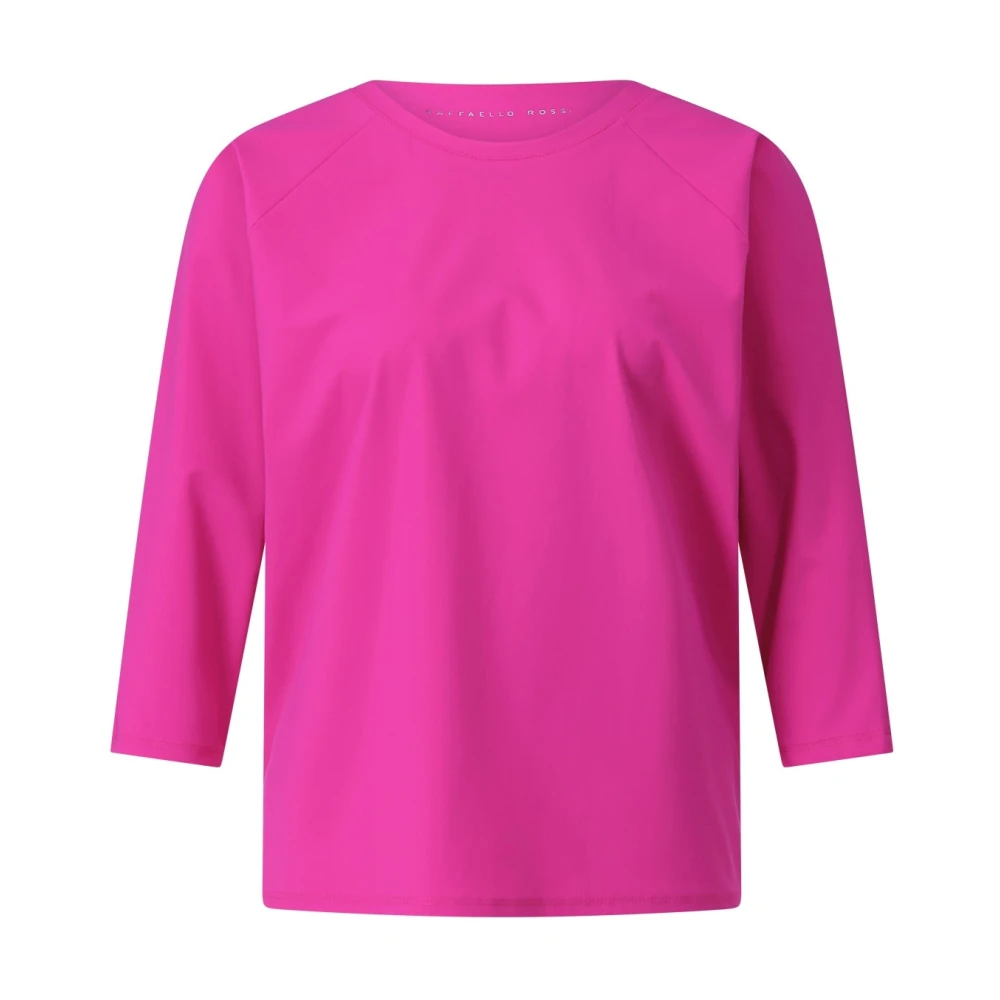 RAFFAELLO ROSSI Sportief 3 4 Mouw Jersey T-Shirt Pink Dames