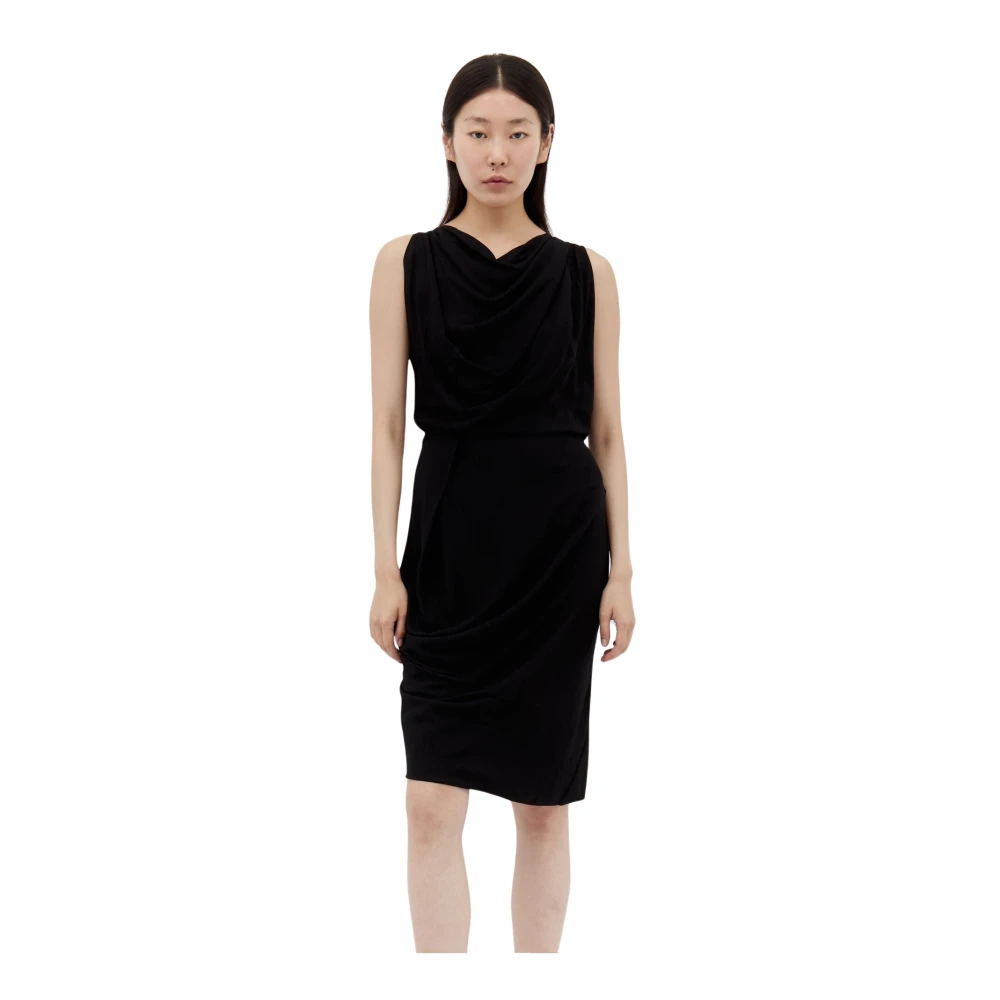 Vivienne Westwood Gedrapeerde Midi Jurk Black Dames
