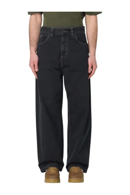 Svarta Regular Fit Jeans för Män