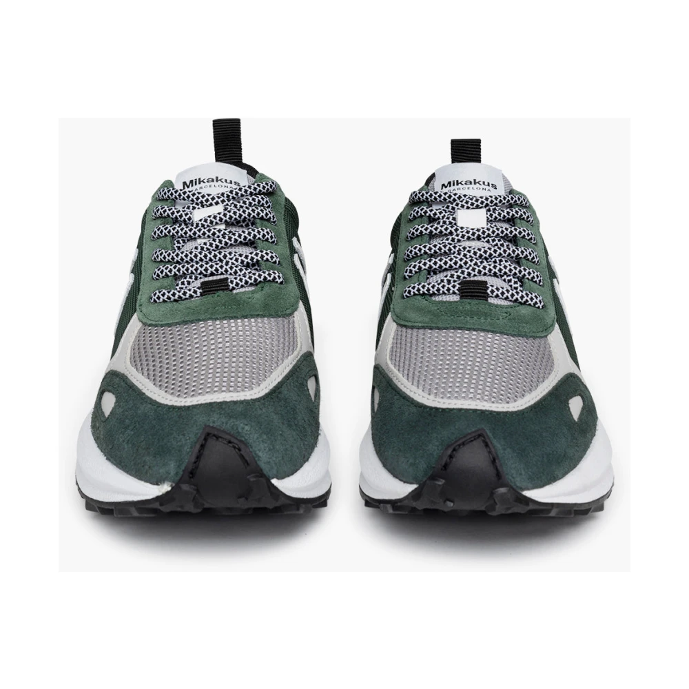 Mikakus Barcelona Monochrome Cross Forest Sneakers Green Unisex