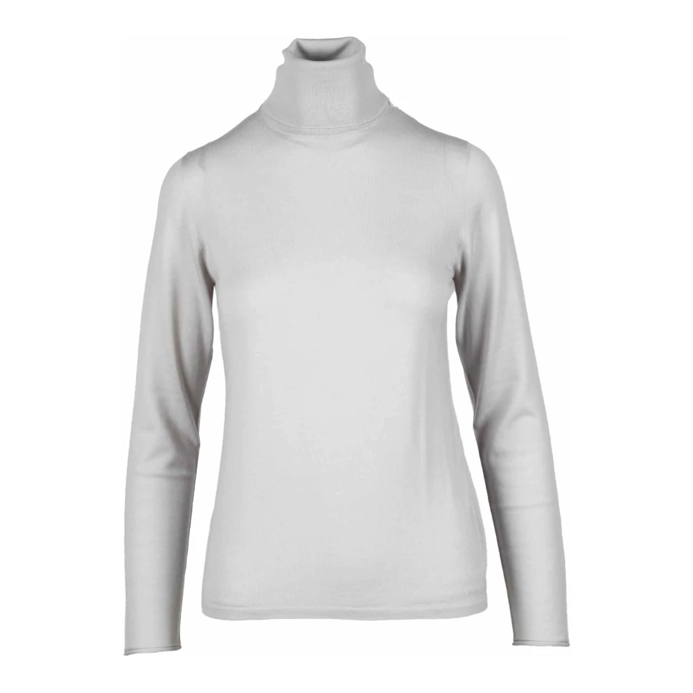 Le Tricot Perugia Wollen Gebreide Trui Gray Dames