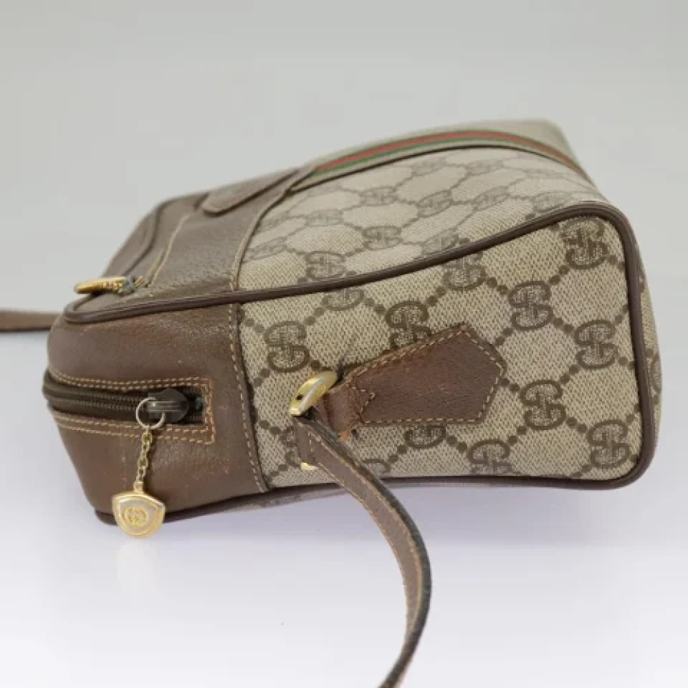 Gucci Vintage Pre-owned Canvas shoulder-bags Beige Dames
