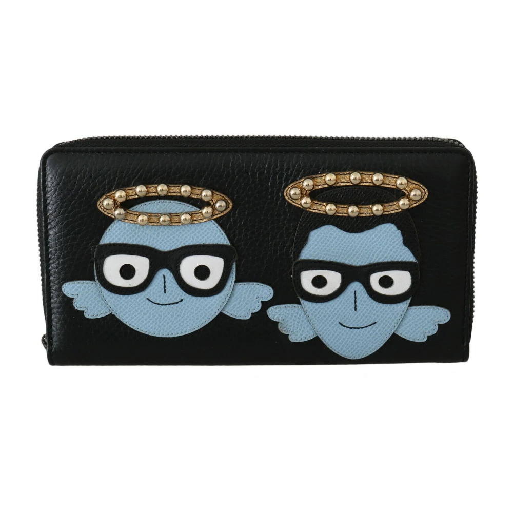 Dolce & Gabbana Women's Black Wallets & Cardholders, One Size, Zipper Continental Wallet