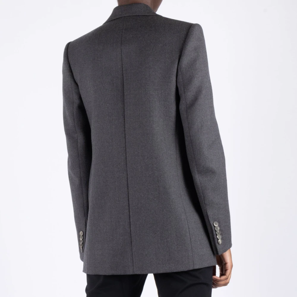 Wardrobe.nyc Houtskool Single-Breasted Blazer Gray Dames