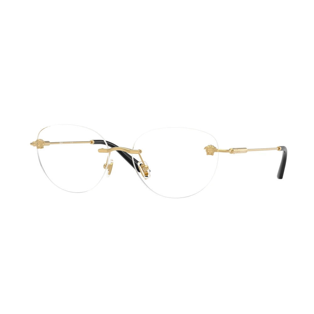 Versace Women's Yellow Stylish Eyeglasses In Black - Glasses - 55 Mm - Accessories