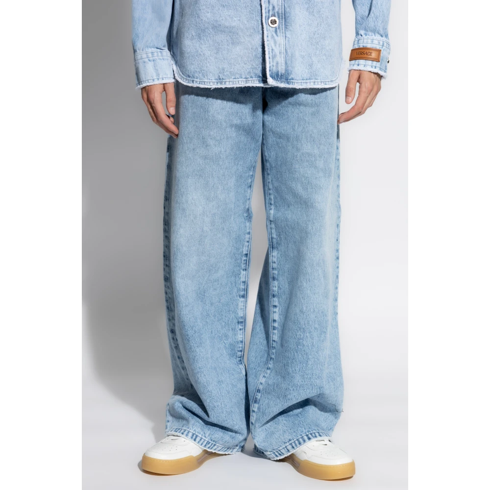 Versace Jeans met logo Blue Heren