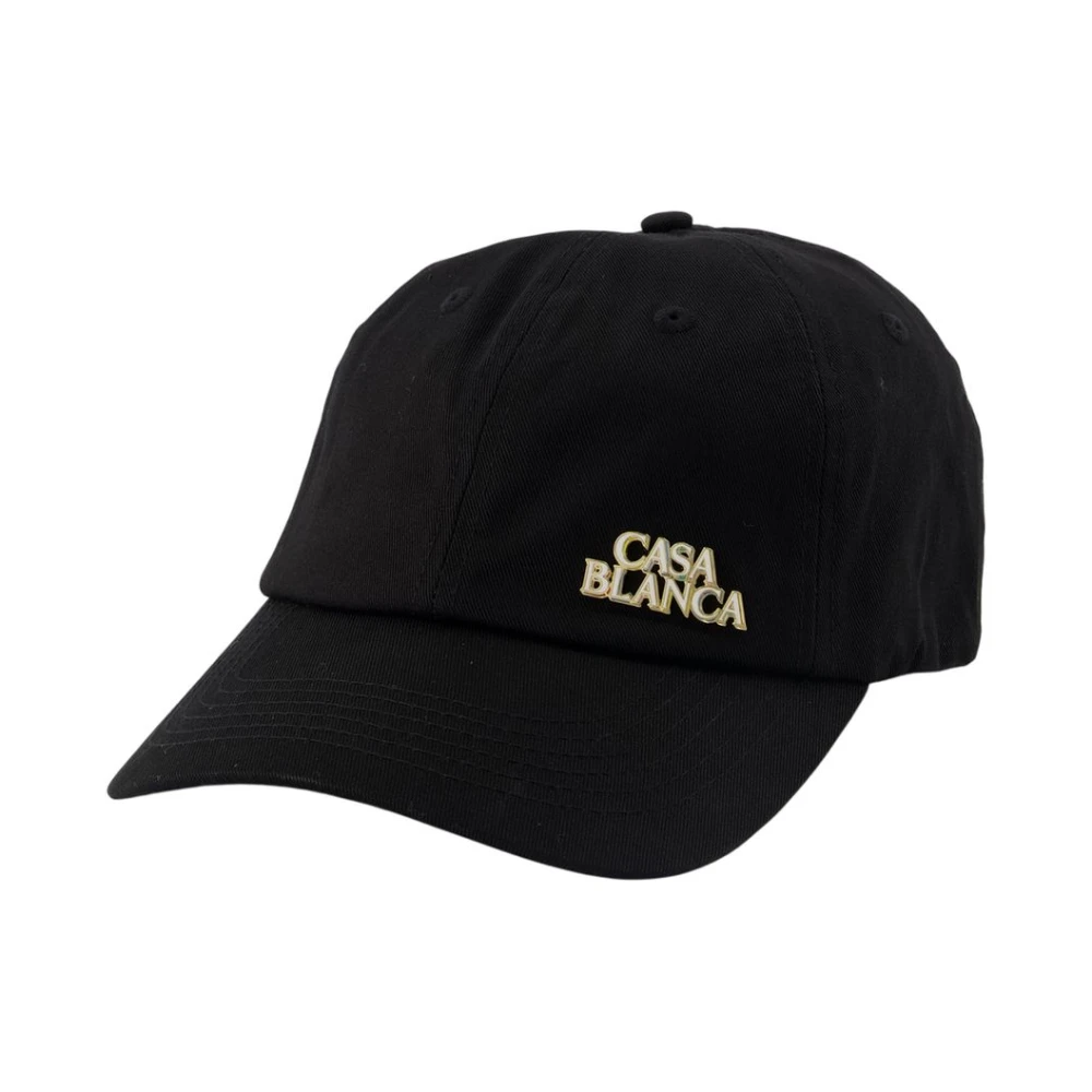 Casablanca Stacked Logo Rivet Cap - Unisex - Hats & Caps - Black - One Size - Accessories