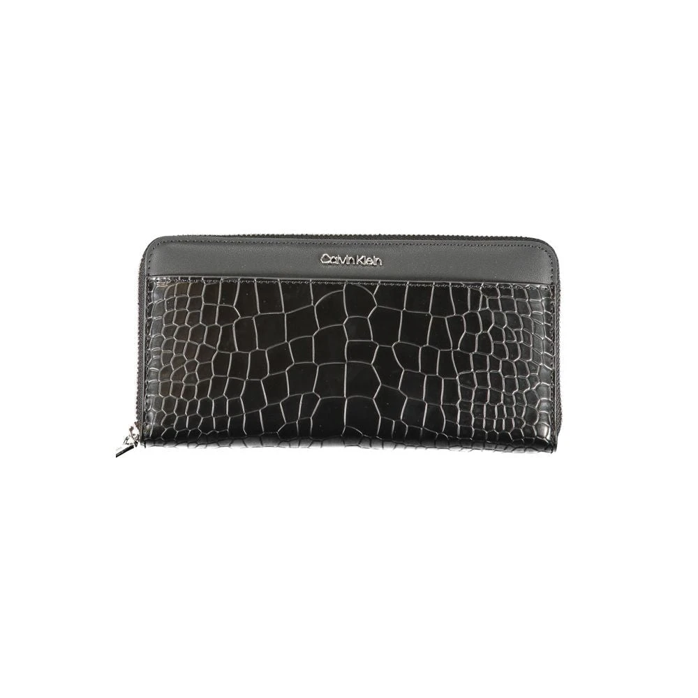 Calvin Klein Zwarte Polyester Portemonnee met RFID-blokkering Black Dames