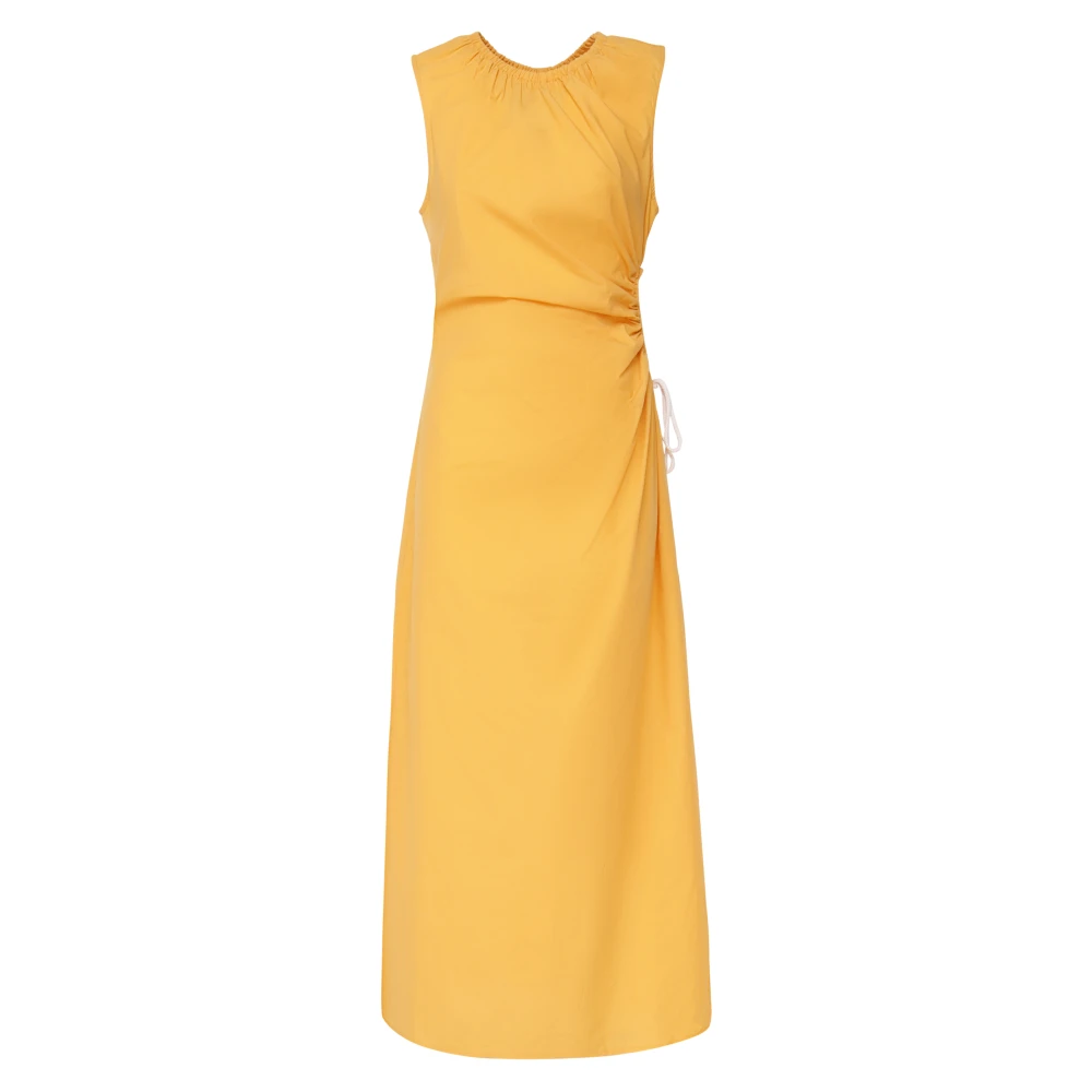 Ottod'Ame Cheddar Longuette Jurk met Porthole Yellow Dames