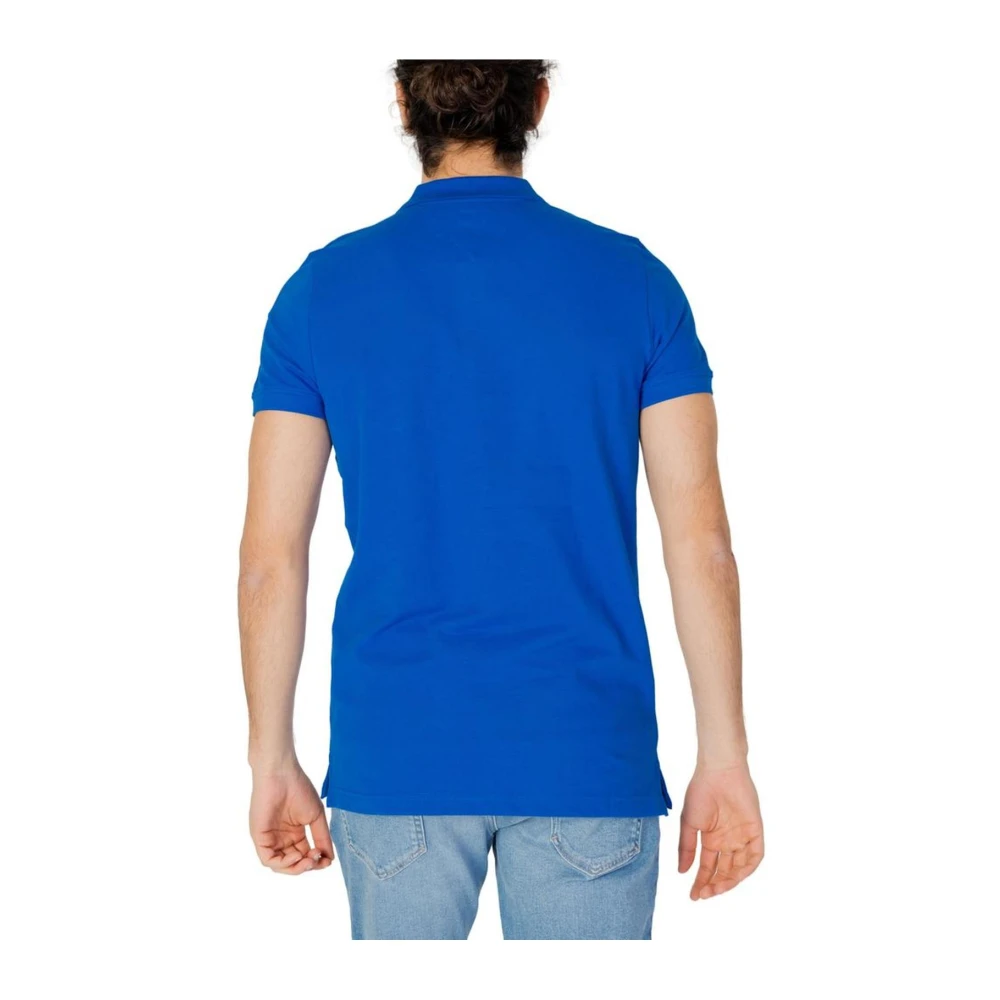 Tommy Jeans Blauw Katoenen Poloshirt voor Mannen Blue Heren