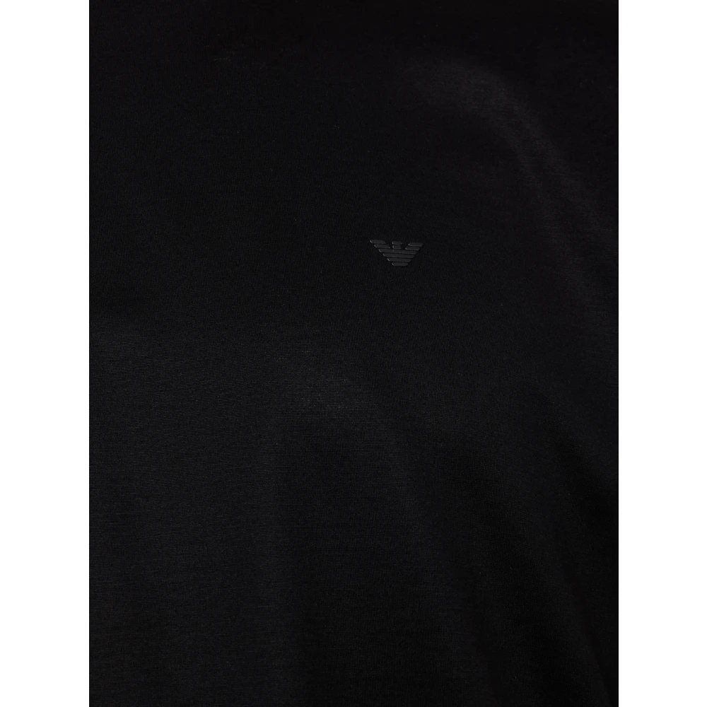 Emporio Armani Logo T-Shirt Upgrade Stijlvol Casual Black Heren