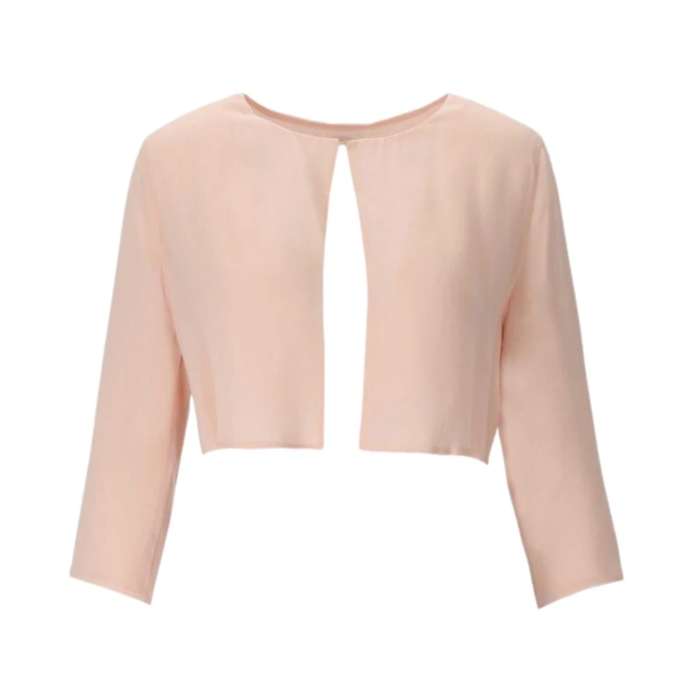 Twinset Women's Pink Light Jackets, M, Short Jacket