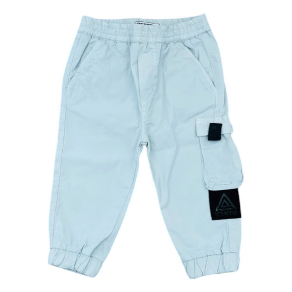 Iceberg Boys Blue Trousers, 12 M, Pantalone Cargo