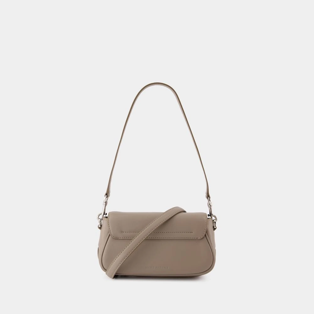 Marc Jacobs Grijze Leren Schoudertas Klein Gray Dames