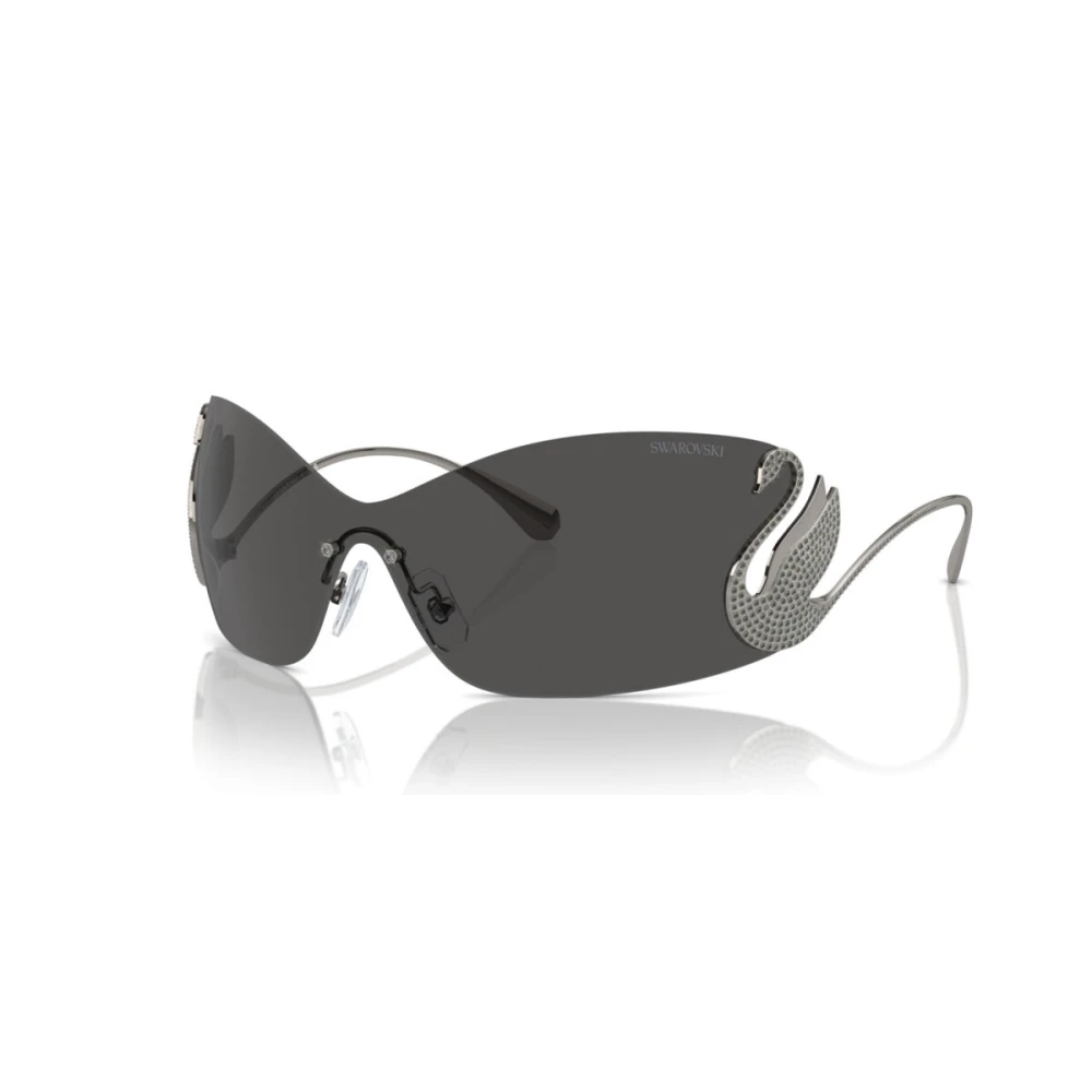 Swarovski Women's Black Gunmetal Sunglasses Sk 7020 - Sunglasses - 34 Mm - Accessories