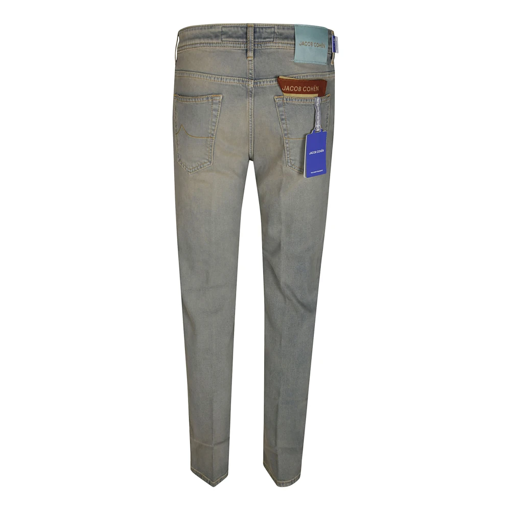Jacob Cohën Slim Fit Broek met Vijf Zakken Blue Heren