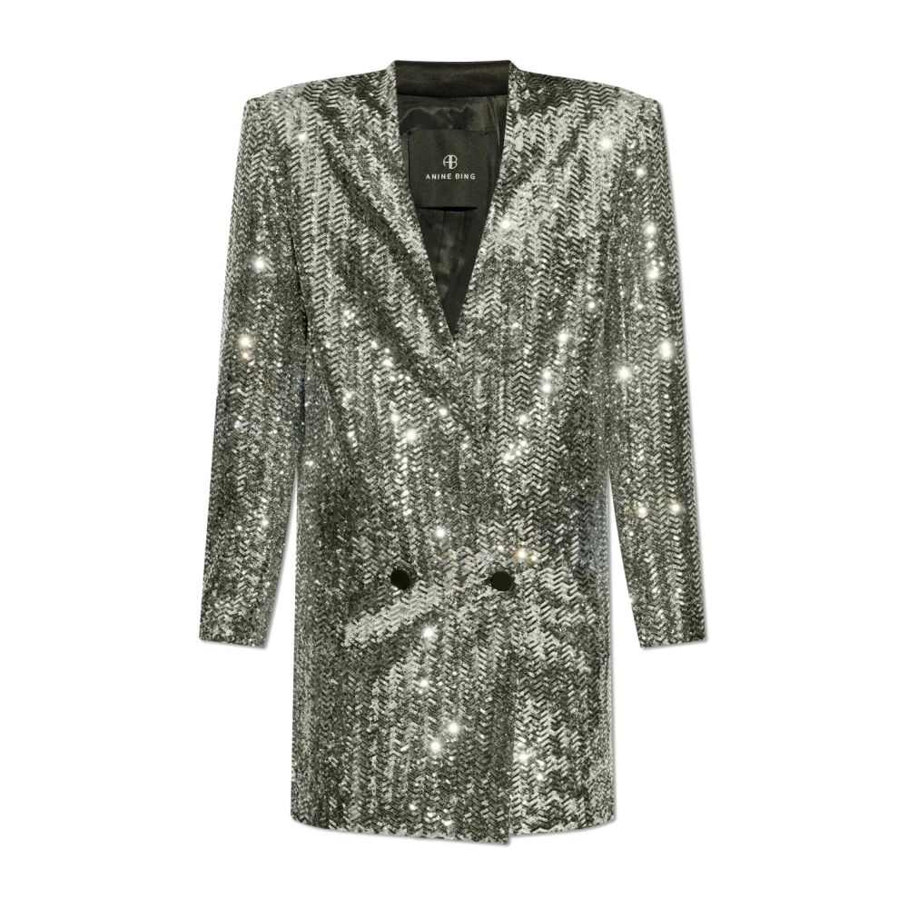 Anine Bing Paillettenjurk Veneda Gray Dames
