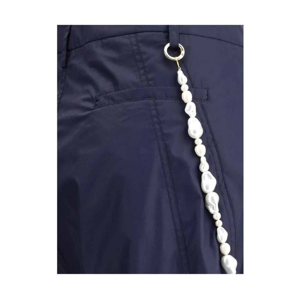 Darkpark Parelketting Wijde Pijp Broek Blue Dames