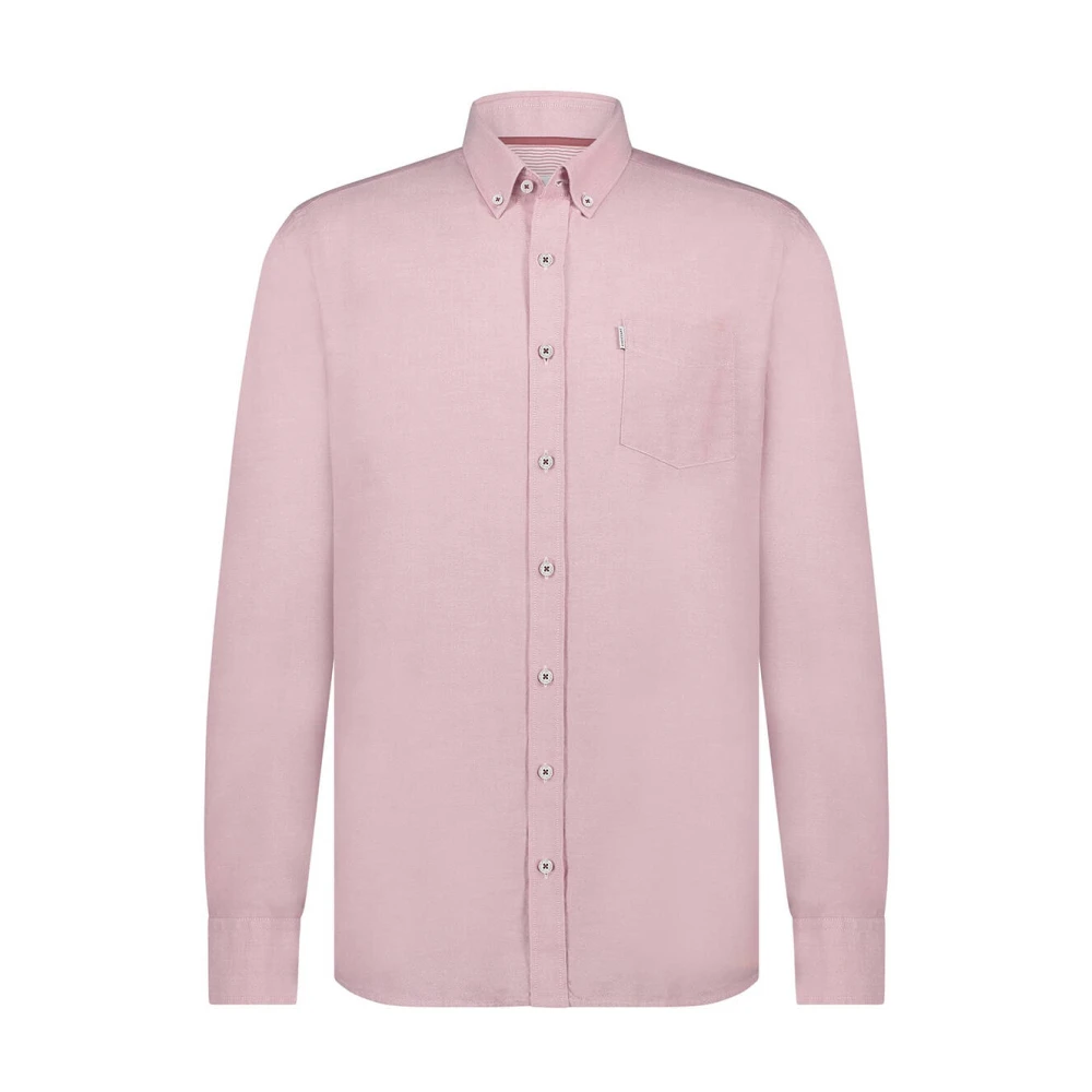 State of Art Casual Roze Shirt met Button-Down Kraag Pink Heren