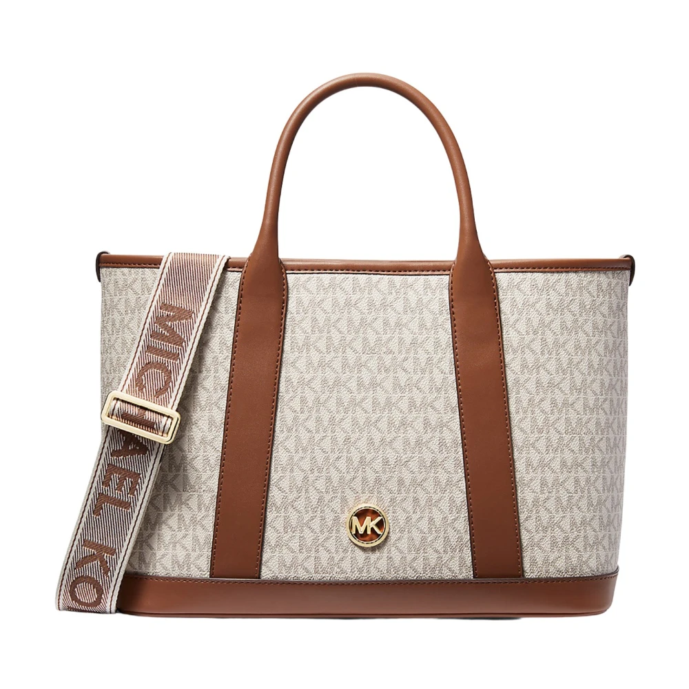 Michael Kors Stijlvolle Schoudertas Beige Dames